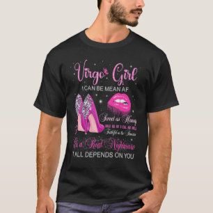 Virgo Girl Anniversaire talons hauts lèvres goutte