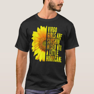 Virgo Girl August Birthday Sunflower Flo T-shirt