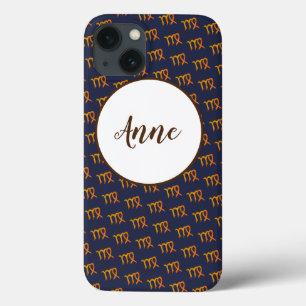 Virgo Gold Zodiac Astrology Sign iPhone 13 Hoesje