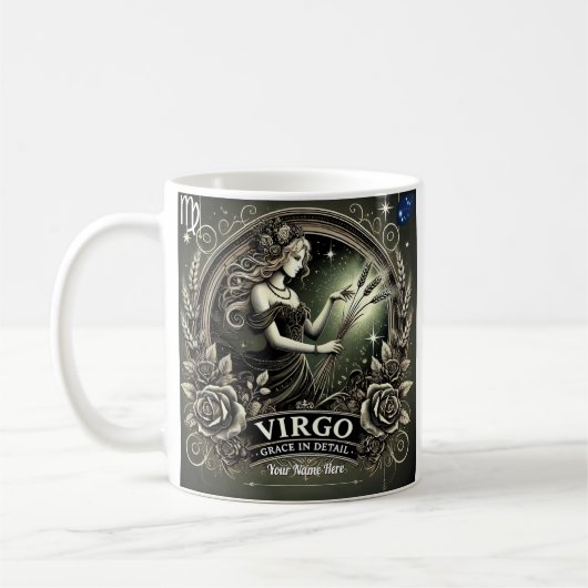 Virgo "Grace in Detail" Zodiac Mug (Gauche)