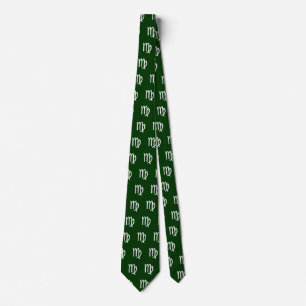 Virgo - groen (#003300) stropdas