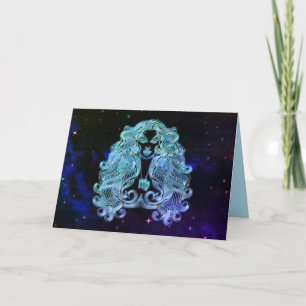 virgo het virgin zodiac wenskaart kaart
