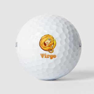 Virgo-illustratie Golfballen