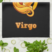Virgo-illustratie Theedoek (Gevouwen)
