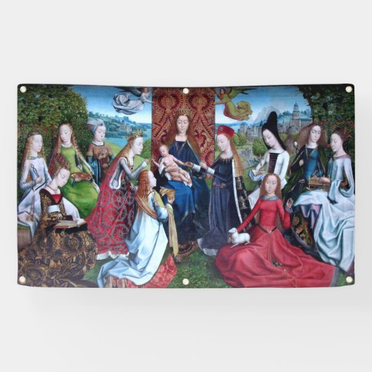 Virgo inter Virgines (M 070) Spandoek (Horizontaal)