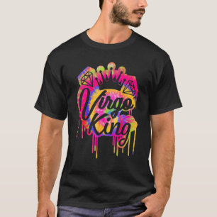 Virgo King Zodiac Driving Crown Birtday Astr T-shirt