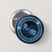 Virgo/konijn Ronde Button 5,7 Cm (Voorkant /achterkant)