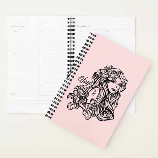 Virgo La Vierge Zodiac rose (Devant avec enveloppe)