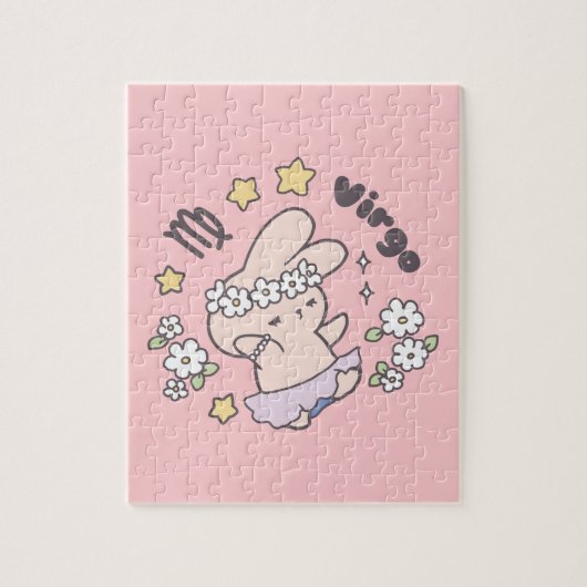 Virgo Loppi Tokki Bunny Zodiac Series Legpuzzel (Verticaal)