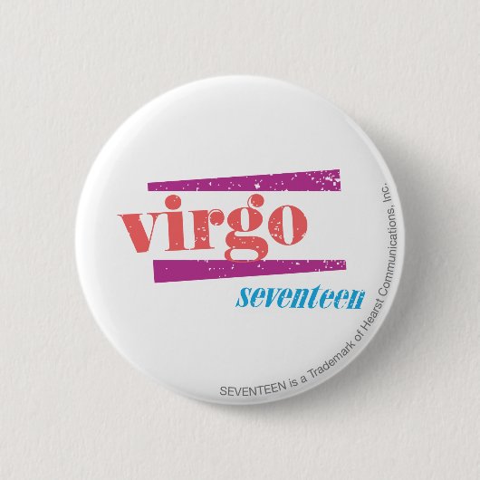 Virgo LtPink Ronde Button 5,7 Cm (Voorkant)