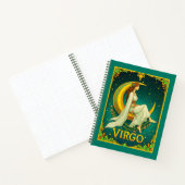 Virgo Maiden assis sur Crescent Moon Journal (Intérieur)