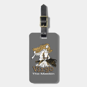 Virgo: Maiden grijze horosca-bagagelabel Bagagelabel