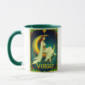 Virgo Maiden Sitting on Crescent Moon Mok (Links)
