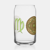 Virgo Mandala Blikvorm Glas (Links)
