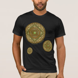 Virgo Mandala Heren Donker T-shirt