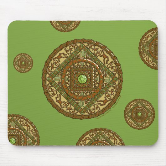 Virgo Mandala Mousepad Muismat (Voorkant)