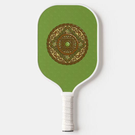 Virgo Mandala Pickleball Paddle (Voorkant)