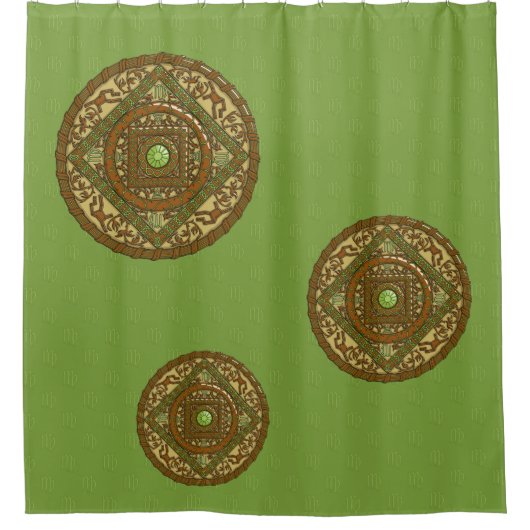 Virgo Mandala Shower Curtain Douchegordijn (Voorkant)