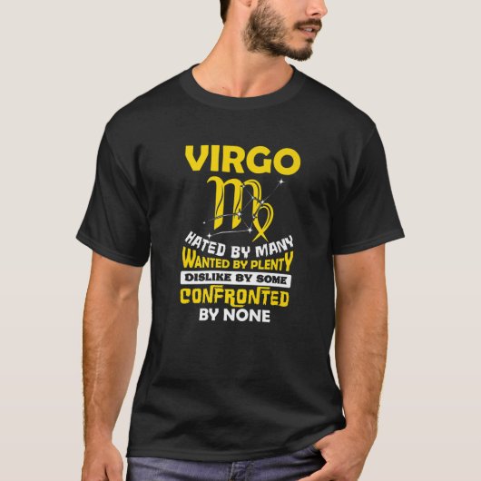 Virgo opgewarmd door vele September Zodiac Birthd T-shirt (Voorkant)