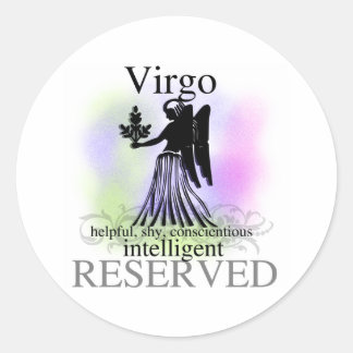 Virgo over jou ronde sticker