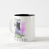Virgo over jou tweekleurige koffiemok (Voorkant links)