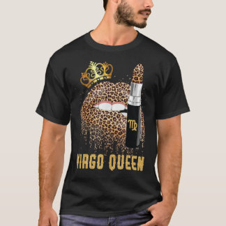 Virgo Queen Leopard Lips Virgo T-shirt