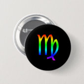 Virgo Rainbow Ronde Button 5,7 Cm (Voorkant /achterkant)