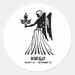 Virgo Ronde Sticker