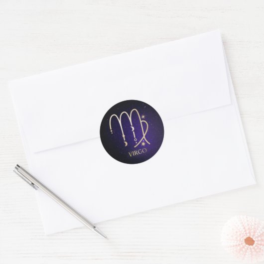 Virgo Ronde Sticker (Envelop)