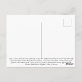 Virgo Septembre Anniversaire Carte postale (Dos)