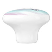 Virgo Sign on Pastels Moeder van parelstijl Afdruk Keramische Knop (Zijkant)