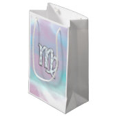 Virgo Sign on Pastels Moeder van parelstijl Afdruk Klein Cadeauzakje (Voorkant Gekanteld)