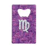 Virgo Sign on Pink Fuchsia Camouflage numérique (Devant)