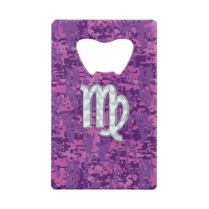 Virgo Sign on Pink Fuchsia Camouflage numérique
