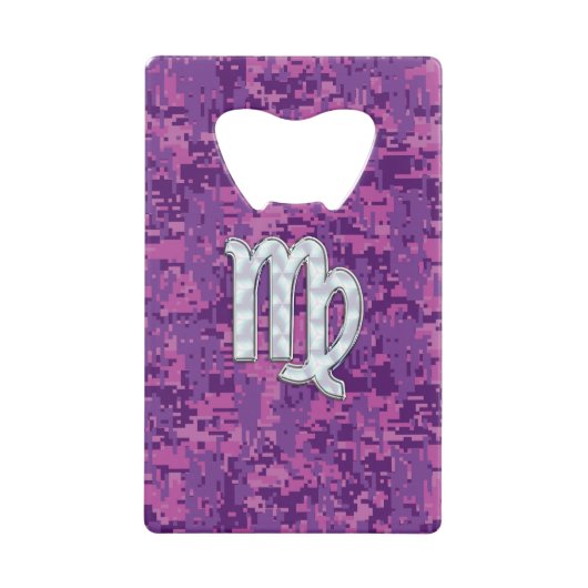 Virgo Sign on Pink Fuchsia Camouflage numérique (Devant)