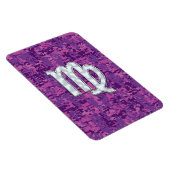 Virgo Sign on Pink Fuchsia Digital Camouflage Magneet (Rechterzijde)