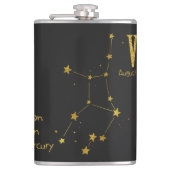 Virgo Star Sign. Heupfles (Voorkant)