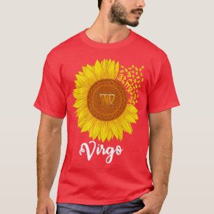 Virgo Sunflower Zodiab Floral Astrology Women T-shirt