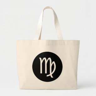 Virgo Symbool Grote Tote Bag