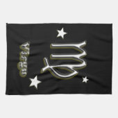 Virgo symbool theedoek (Horizontaal)