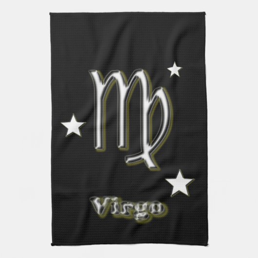 Virgo symbool theedoek (Verticaal)