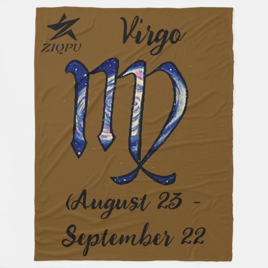 Virgo Throw Blanket Fleece Deken (Voorkant)
