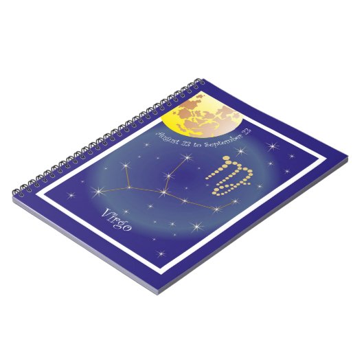 Virgo van 23 augustus tot 23 september Notizheft Notitieboek (Linkerzijde)