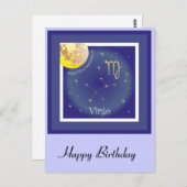 Virgo van 23 tot 23 september Postkarte Briefkaart (Voorkant / Achterkant)