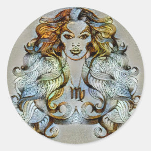 Virgo Venice Ronde Sticker