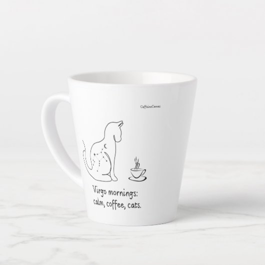 Virgo Vibes Mug Latte Mok (Linkerhoek)