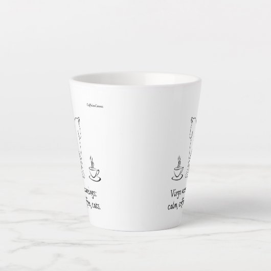 Virgo Vibes Mug Latte Mok (Voorkant)