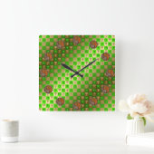 Virgo & Wood Rat Vierkante Klok (Huis)