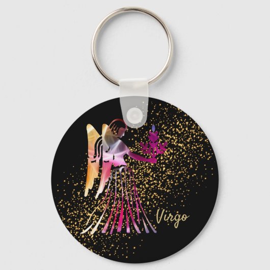 Virgo - Zodiab Sign Sleutelhanger (Voorkant)