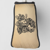 Virgo Zodiac Antiek look Golfheadcover (Draai 90)